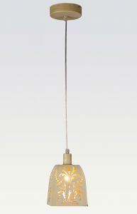 1320-1P Favourite Светильник подвесной Caracas, 1 лампа, белый с золотистой патиной