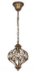 1382-1P Favourite Светильник подвесной Fes, 1 лампа, коричневый, хрусталь коньячного цвета