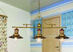 1216-3P Favourite Подвесной светильник Sole, 3 лампы, золотисто-коричневый, дерево