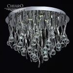 464016518 Chiaro Люстра потолочная хрустальная со светодиодной подсветкой Бриз, 12 ламп, хром, прозрачный