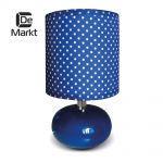 607030201 De Markt Настольная лампа Келли, 1 плафон, синий с белым
