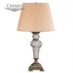 619030401 Chiaro Настольная лампа Оделия, 1 плафон, античная бронза с прозрачным, бежевый