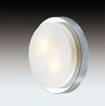 2746/2C Odeon Light Потолочный светильник влагозащищенный Holger, 2 лампы, хром, белый матовый