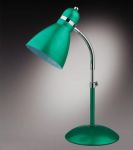 2091/1T Odeon Light Настольная лампа Zird, 1 лампа, хром, зелёный металлик