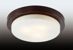 2744/3C Odeon Light Потолочный светильник влагозащищенный Holger, 3 лампы, венге, белый матовый