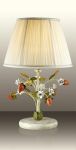 2800/1T Odeon Light Настольная лампа Fragola, 1 лампа, зеленый, красный, белый, флористика  
