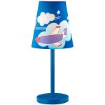 2440/1T Odeon Light Настольная лампа для детской Aircy, 1 лампа, синий с рисунком