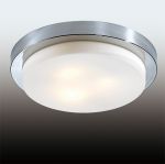 2746/3C Odeon Light Потолочный светильник влагозащищенный Holger, 3 лампы, венге, белый матовый