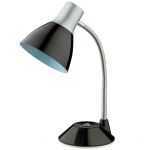 2416/1T Odeon Light Настольная лампа Penu, 1 лампа, серебристый, черный металлик