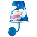2440/1W Odeon Light Бра для детской Aircy, 1 лампа, синий с рисунком