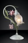 2252/1T Odeon Light Настольная лампа Ameli, 1 лампа, флористика, прозрачно-матовое стекло