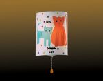 2279/1W Odeon Light Бра для детской Cats, 1 лампа, ткань