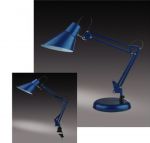 2133/1T Odeon Light Настольная лампа Ixar, 1 лампа, хром, синий металлик
