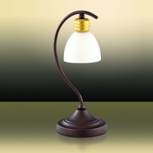 2624/1Т Odeon Light Настольная лампа TANAIS, 1 лампа, белый, золотой, коричневый 