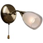 151-501-01 Velante Бра, 1 лампа, бронза античная, белый