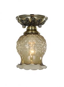 1386-1U Favourite Светильник потолочный Parma, 1 плафон, античная бронза, шампань
